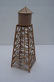Osborn Water Tower Kit N Scale Model Railroad Building Kit Wooden Kit #3066