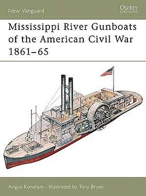 Osprey-Publishing Mississippi River Gunboats of American Civil War 1861-65 Military History Book #v49