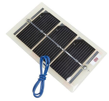 OWI 5x2.5 Solar Panel Battery w/Lead Wires (Output 1.4v) (D)