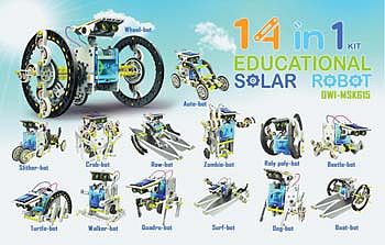OWI 14-In-1 Educational Solar Robot Kit
