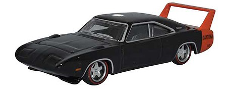 Oxford 1969 Dodge Charger Daytona - Assembled Black, Red
