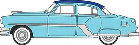 Oxford 1954-1965 Pontiac Chieftain 4-Door Sedan Assembled Mayfair Blue, San Marino Blue
