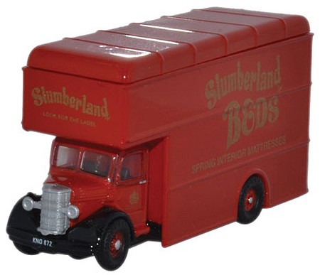 Oxford Bedford Pantechnicon Truck - Assembled Slumberland Beds - N-Scale
