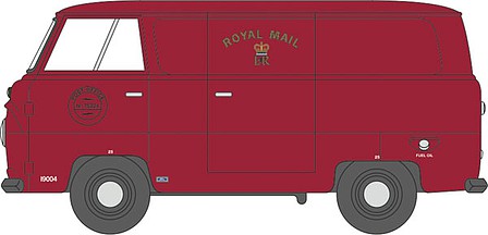 Oxford Ford 400E Cargo Van - Assembled Royal Mail (red, gold) - N-Scale