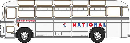Oxford Bristol MW6G Bus - Assembled Eastern Counties NBC (white, red, blue) - N-Scale