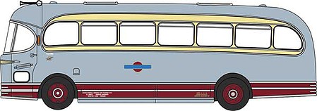 Oxford Weymann Fanfare Bus - Assembled Grey Cars (gray, red, ivory) - N-Scale