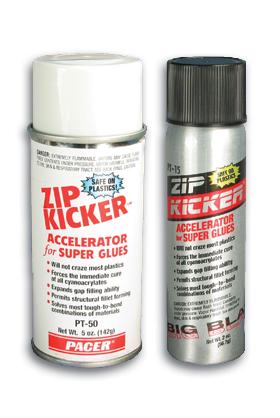 Pacer Zip Kicker Aerosol 5 oz CA Super Glue Accelerator #pt50