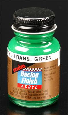 Pactra R/C Acrylic Transparent Green 1 oz Hobby and Model Acrylic Paint #rc5303