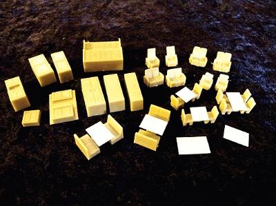 Palace Structure Interior Assortment (23) HO Scale Model Railroad Building Accessory #9499