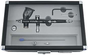 Paasche Vision Double Action Gravity Feed Airbrush Set Airbrush and Airbrush Set #tgx-2f