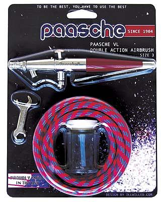 Paasche VL#3 Airbrush Card Set .74mm Airbrush and Airbrush Set #vl-card