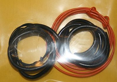 Parts-By-Parks Radiator Hose, Orange Heater Hose, Black Battery Cable Plastic Model Engine Detail #1011