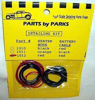Radiator Hose, Red Heater Hose, Red Battery Cable