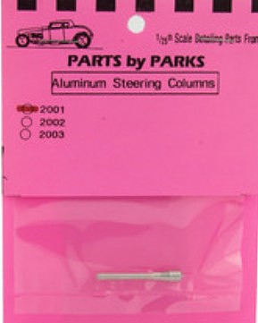 Parts-By-Parks Basic Steering Column (Spun Aluminum) Plastic Model Vehicle Accessory 1/25 Scale #2001
