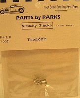Parts-By-Parks Velocity Stacks (Satin Finish) Plastic Model Engine Detail 1/25 Scale #4002