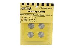 Parts By Parks 6004 1/25 Scale Salt Flat Type Disc – Model Car Accessory – 16 11 X 16 Dia