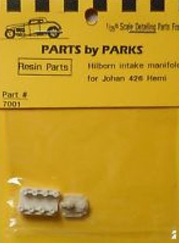 Parts-By-Parks Hilborn Intake Manifold for Johan 426 Hemi Plastic Model Vehicle Accessory 1/25 #7001