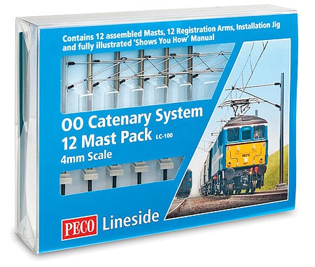 Peco Catenary System Startup Pack Model Train Track Accessory HO Scale #lc100