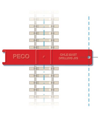 Peco Catenary Mast Installation Jig Model Train Track Accessory HO Scale #lc115