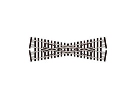 Peco N Streamline Short Crossing - Code 55 - Electrofrog