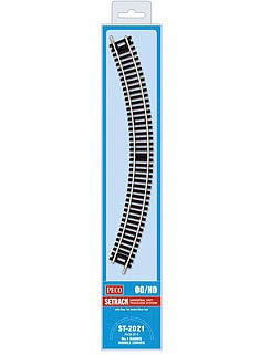 Peco Code 100 1st Radius Double Curve Track (4) HO Scale Nickel Silver Model Train Track #st2021