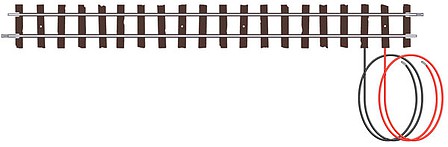 Peco Code 80 Double Straight Wired Track HO Scale Nickel Silver Model Train Track #st413