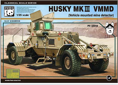 Panda Husky Mk III VMMD (Vehicle Mounted Mine Detector) Model Military Vehicle Kit 1/35 #35014