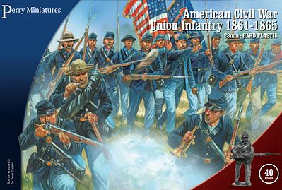 Perry 28mm American Civil War Union Infantry 1861-65 (40)