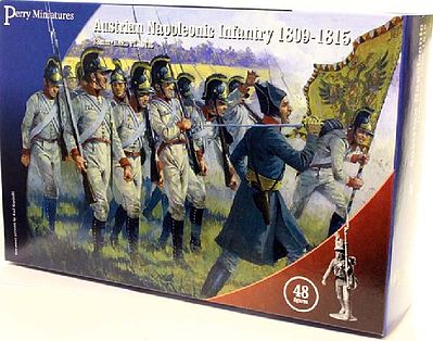 Perry Austrian Napoleonic Infantry 1809-15 (48) Plastic Model Military Figure 28mm #207