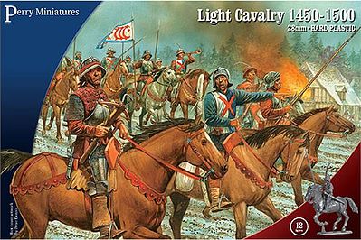 Perry War of the Roses Mounted light Cavalry 1450-1500 Plastic Model Military Figure 28mm #305