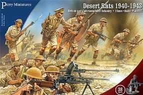 Perry British & Commonwealth Infantry Desert Rats 1940-43 Plastic Model Military Figure 28mm #601