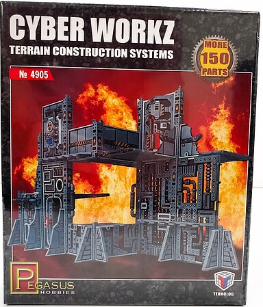 Pegasus Cyber Workz Terrain Construction System Plastic Model Diorama Kit #4905