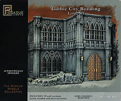 Pegasus Gothic City Building Large Set Plastic Model Building Kit 28mm Scale #4923