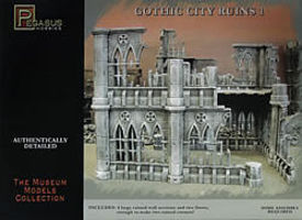 Pegasus Gothic City Building Ruins Set #1 Plastic Model Building Kit 28mm Scale #4930