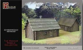 Russian Log House (2) (Snap) Plastic Model Military Diorama Kit 1/72 Scale #7703