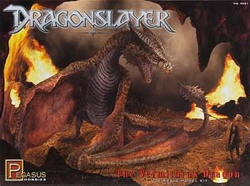 Pegasus Dragonslayer Vermithrax Dragon Science Fiction Plastic Model Kit 1/32 Scale #9021
