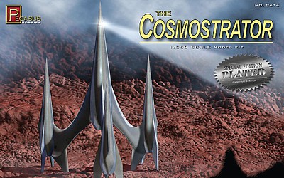 Pegasus Cosmostrator Chrome Plated Science Fiction Plastic Model Kit 1/350 Scale #9414