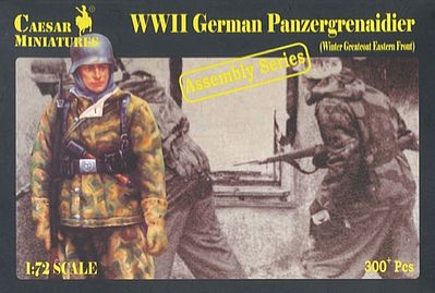 Pegasus WWII German Panzer Grenadier Winter (300) Plastic Model Military Figure 1/72 Scale #c7714