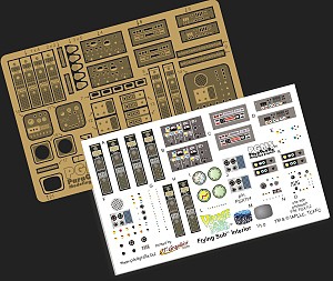 Paragraphix Flying Sub Interior PE & Decal Set Science Fiction Plastic Model Accessory 1/32 Scale #117