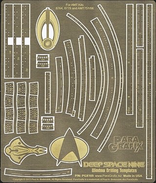 Paragraphix Deep Space 9 Window Drilling Template Science Fiction Plastic Model Accessory 1/3300 #169