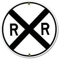 Phil-Derrig Sign Railroad Crossing