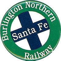 Phil-Derrig (bulk of 12) Railroad Magnets - Burlington Northern &amp; Santa Fe Model Railroad Mug Magn #65