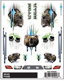 Pine-Car Bear Dry Transfer Decals Pinewood Derby Decal and Finishing #4028