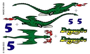Pine-Car Pinewood Derby Dragonfire Decal Pinewood Derby Decal and Finishing #p308