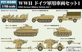 Pitroad 1/700 Pitroad WWII German Military Vehicle Set 1