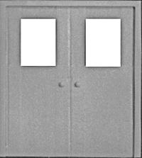 Pike-Stuff Double Personnel Door (2) HO Scale Model Railroad Scratch Supply #1111
