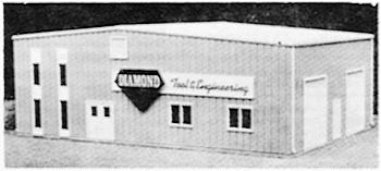 Pike-Stuff Diamond Tool & Engine Co. Kit HO Scale Model Railroad Building #18
