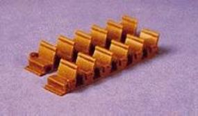 Pike-Stuff Brown Coach Seats for Passenger Cars (36) Model Railroad Scratch Supply #4100