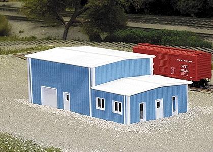 Pike-Stuff Office & Warehouse Building Kit N Scale Model Railroad Building #8017