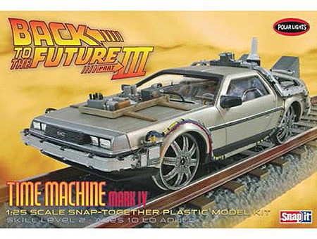 Polar-Lights Back to Future III Final Act Time Machine Plastic Model Car Kit 1/25 Scale #932